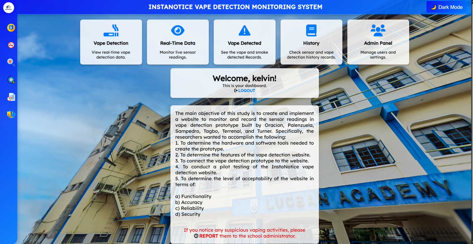INSTANOTICE Configuration